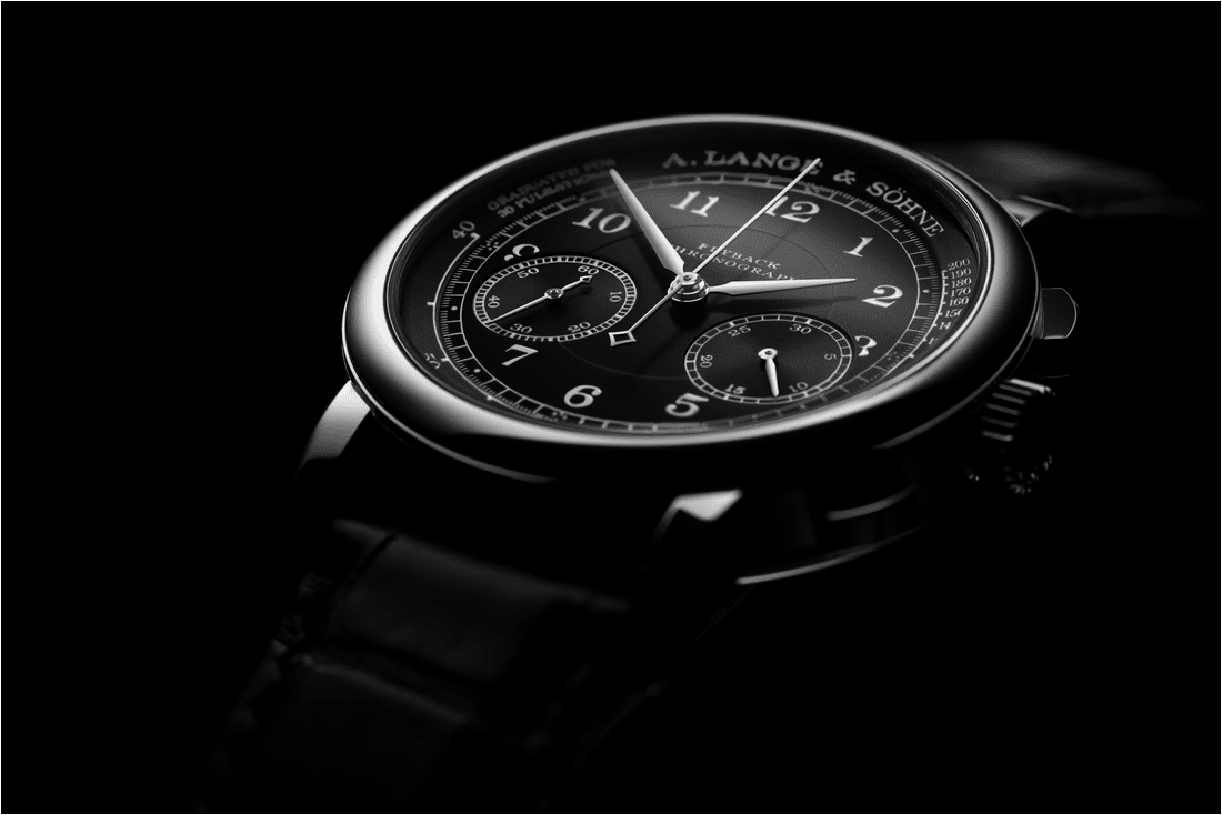 A. Lange & Söhne 18K White Gold 1815 Chronograph Watch at Meridian Jewelers