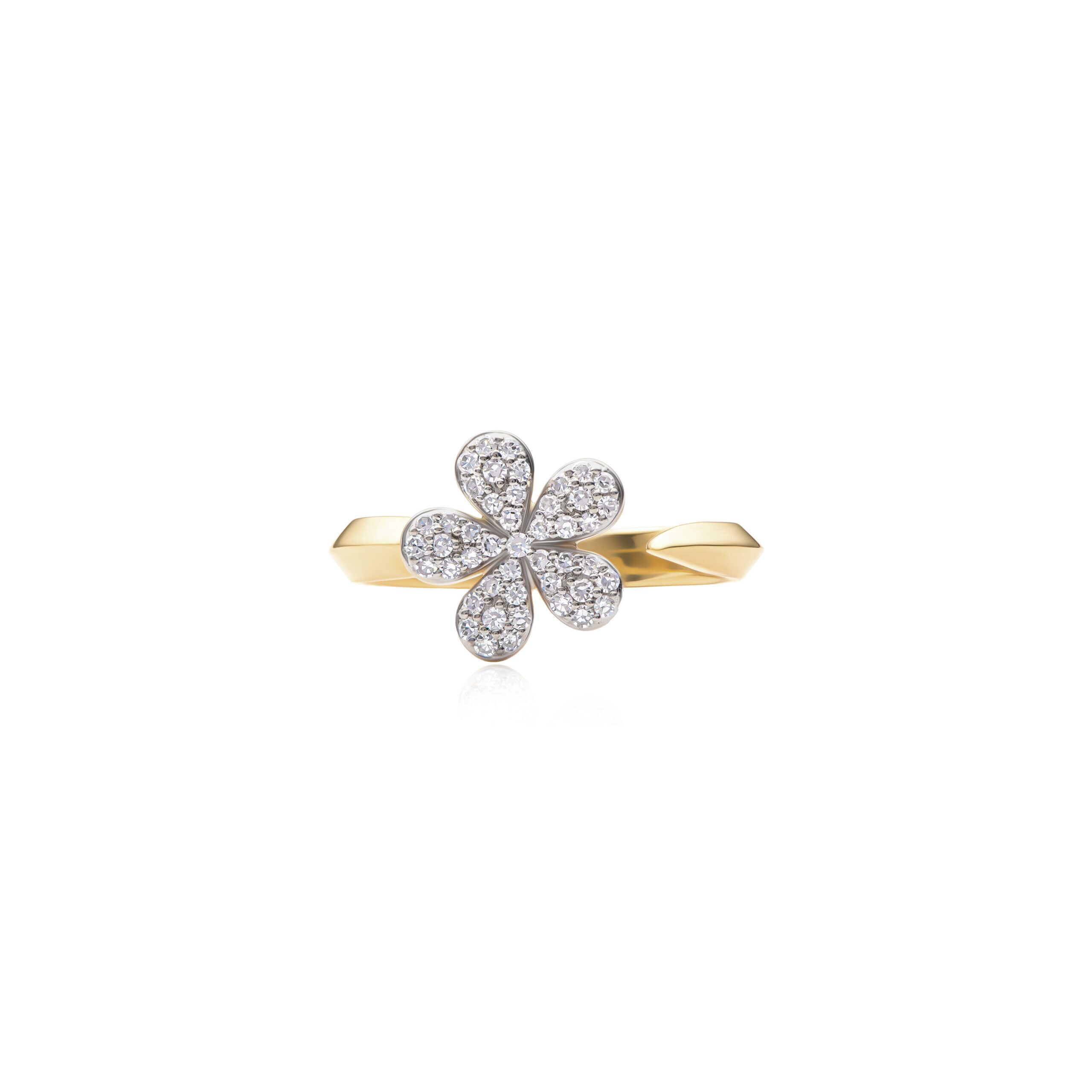 Phillips House Knife Edge Open Small Forget-Me-Not Ring at Meridian Jewelers