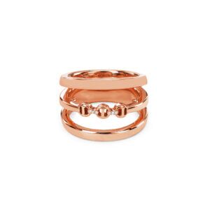 Hoorsenbuhs 18K Yellow Gold Micro Dame III Ring - Meridian Jewelers