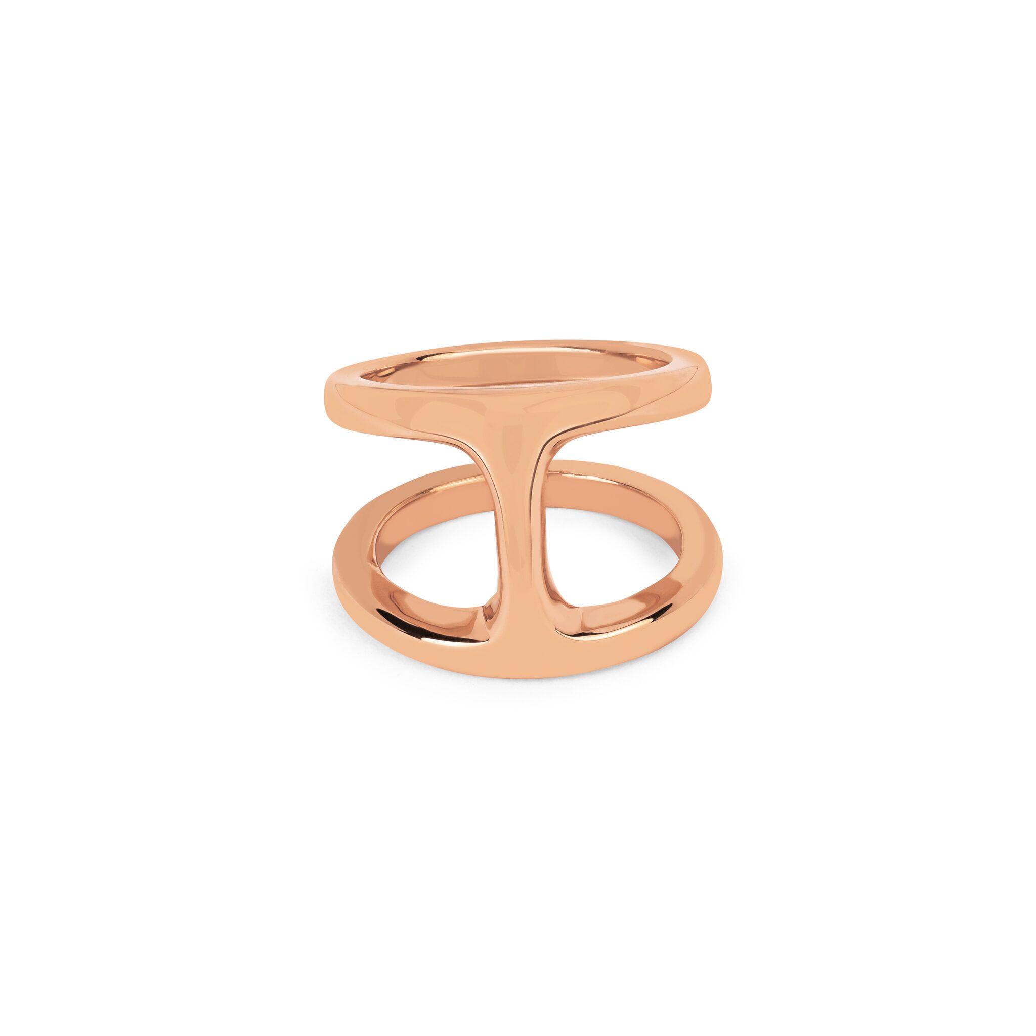 Hoorsenbuhs 18K Rose Gold Dame Phantom Diamond Ring - Image 3